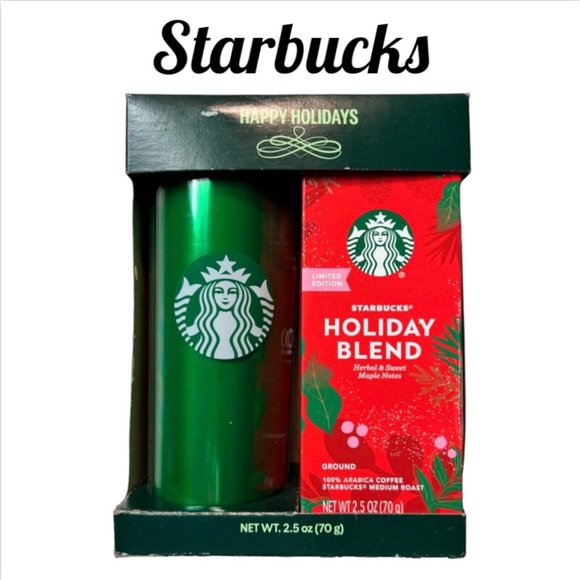 Starbucks Other - NWT Starbucks Green Thermal Traveler Mug Gift Set